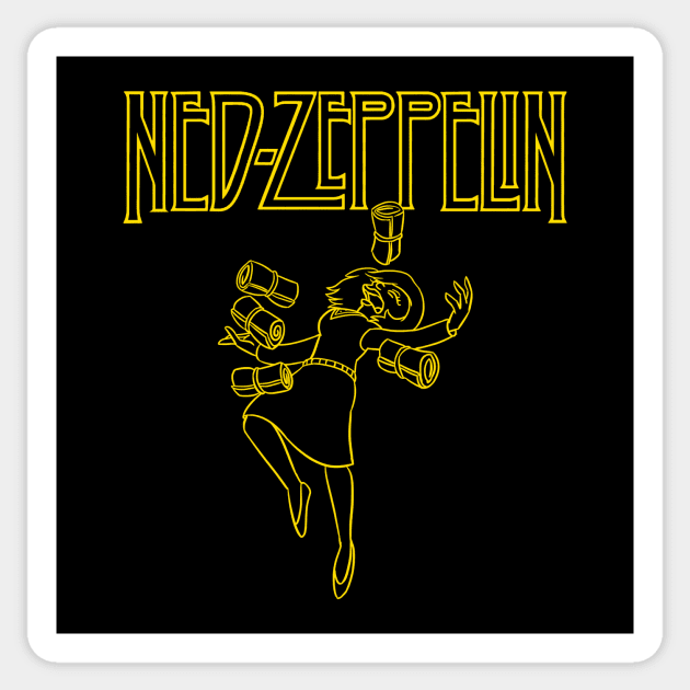 Ned Zeppelin Sticker by DugMcFug